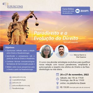 Curso Paradireito e a Evolução do Direito (26 e 27/11/2022)