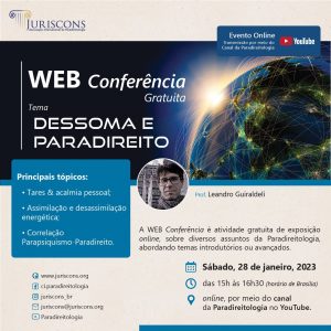 Cartaz da WebConferencia: Dessoma e Paradireito